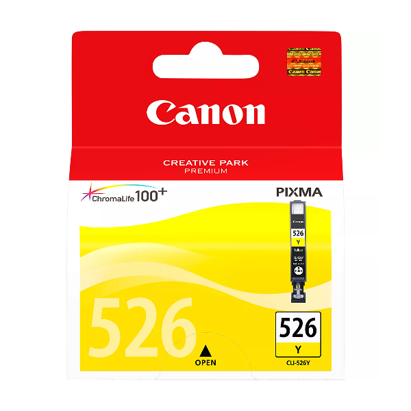 canon cli-526y gialla 4543b001 cartuccia originale per canon ip 4850,mg 5150,mg 5250 cli526 capacita 9ml