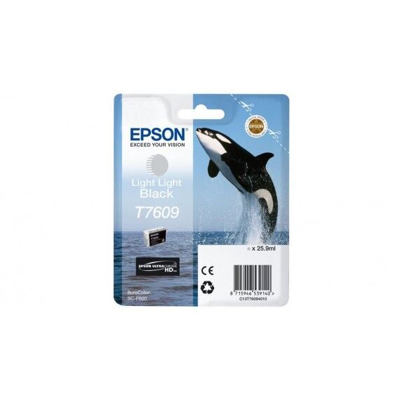 epson t7609 light light black c13t76094010 cartuccia originale orca per epson surecolor sc-p600 capacitÃ  25.9ml