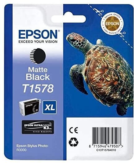 originale epson t1578xl nero opaco c13t15784010 per epson stylus photo r3000 r3000 t1578