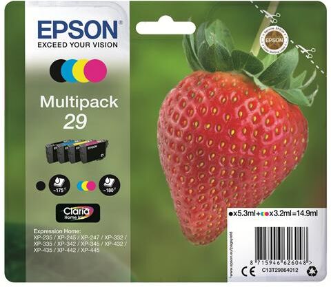 multipack originale epson t2986 per epson expression home xp235 xp332 xp335 xp432 xp435 2984 29 c13t29864012