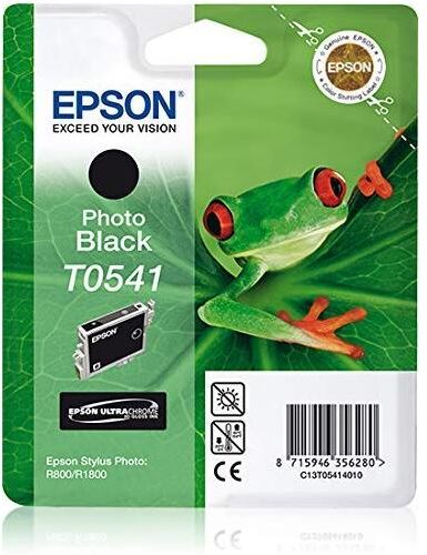 originale epson t0541 c13t05414010 black photo per epson stylus photo r800,r1800 13ml 550 pagine