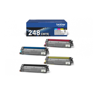 pack brother tn-248val bk-c-m-y toner originale per brother dcp-l3520cdwe,hl-l3220cw,hl-l8230cdw tn24val capacitÃ  1.000 pagine