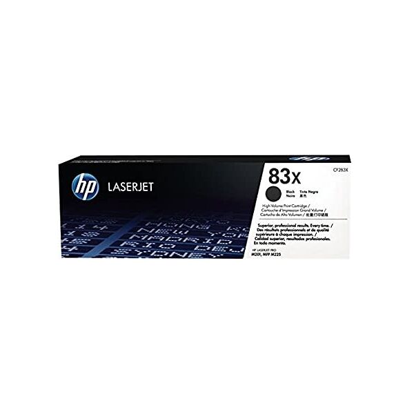 toner originale hp cf283x 83x per hp laserjet pro hp mfp m125 m126 m127 m128 capacita' 2.200 pagine