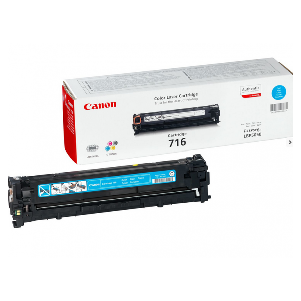 canon 716 ciano 1979b002 toner originale per canon lbp 5050,mf8030,mf8040,mf8050,mf8080 capacita' 1.500 pagine