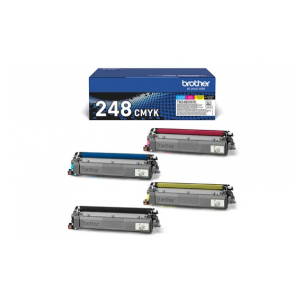 pack brother tn-248val bk-c-m-y toner originale per brother dcp-l3520cdwe,hl-l3220cw,hl-l8230cdw tn24val capacitÃ  1.000 pagine