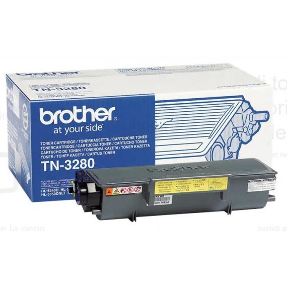 toner tn3280 originale per brother hl5240,5340 d,5380,8880 tn-3280 capacita 8.000 pagine