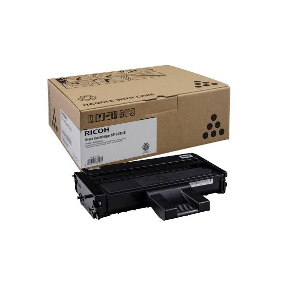 toner originale sp201he originale 407254 alta capacita ricoh aficio sp200 sp201n sp203s sp204sf 2.600 pagine