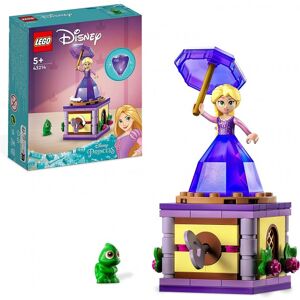 lego disney princess - rapunzel rotante - lego 43214 mini bambolina in abito di diamante e pascal anni 5+