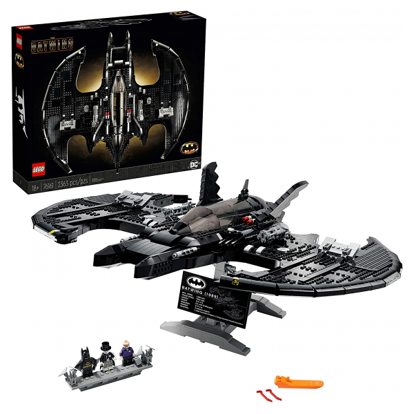 lego dc - batman 1989 - batwing - lego 76161 anni 18+