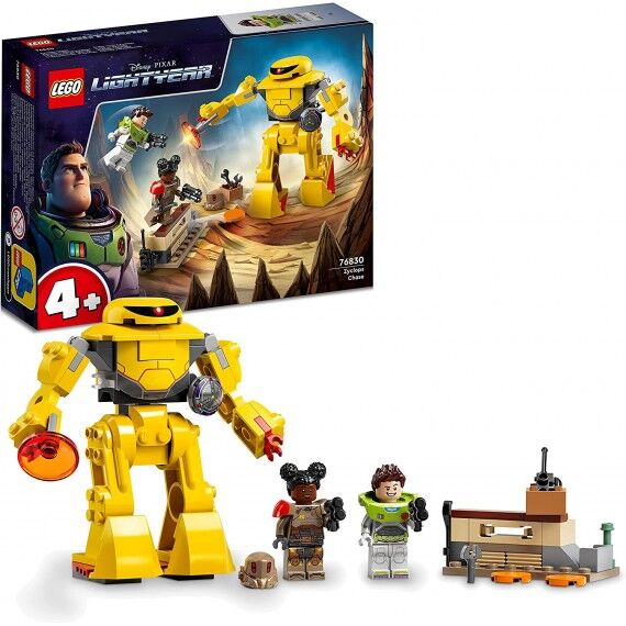 lego lightyear disney e pixar - lâ€™inseguimento di zyclops - lego 76830 con buzz, izzy e un action figure mech anni 4+
