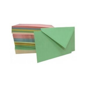 Favini 150 cartoncini con busta in carta Majestic colori assortiti 7,2 cm x 11 cm