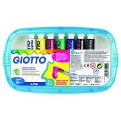 giotto tempera extrafine confezione 7 tempere in tubetto colori assortiti 12ml