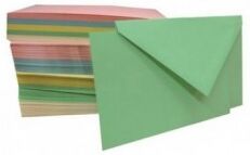 Favini 150 cartoncini con busta in carta Majestic colori assortiti 7,2 cm x 11 cm