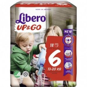 Libero Up&go pannolini taglia 6 (13-20 kg) 1 confezione 18 pannolini