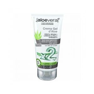 Zuccari Aloevera2 crema gel d'aloe idrata e lenisce la pelle sensibile 150 ml