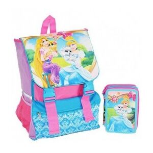 Disney Zaino sdoppiabile principesse + omaggio astuccio 3 zip