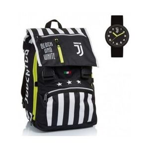 Seven Juventus - Zaino Sdoppiabile con orologio - Black and White