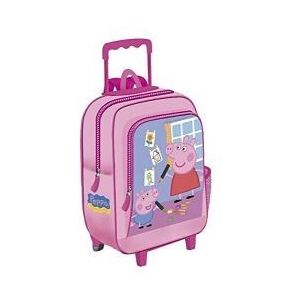 Disney Peppa pig - zaino trolley colore rosa 37 cm