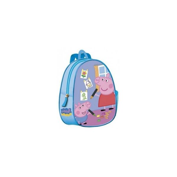 peppa pig zaino asilo blu 28 cm