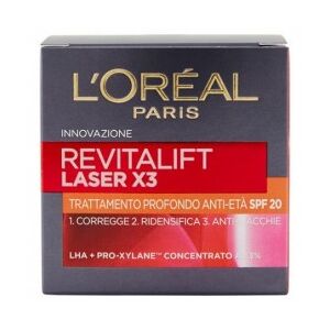 L’oreal Paris Revitalift laser x3 trattamento profondo crema viso anti-età spf20 50 ml