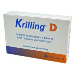 Italchimici Krilling D 40 capsule - integratore alimentare di omega 3