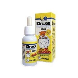 Inlinea Dfluor gocce - integratore di vitamina d e fluoro 15 ml