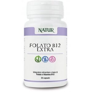 Natur Folato b12 extra 30 capsule - integratore di minerali e vitamine