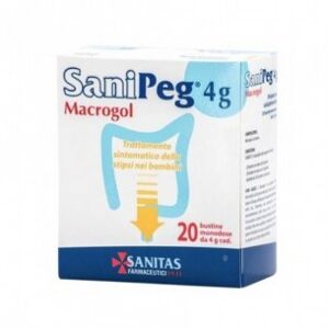 Sanitas Farmaceutici Sanipeg 4G - Trattamento sintomatico della stipsi 20 Buste