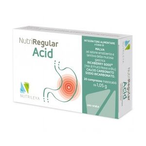 Nutrileya Nutriregular Acid 20 Compresse - Integratore per acidità di stomaco
