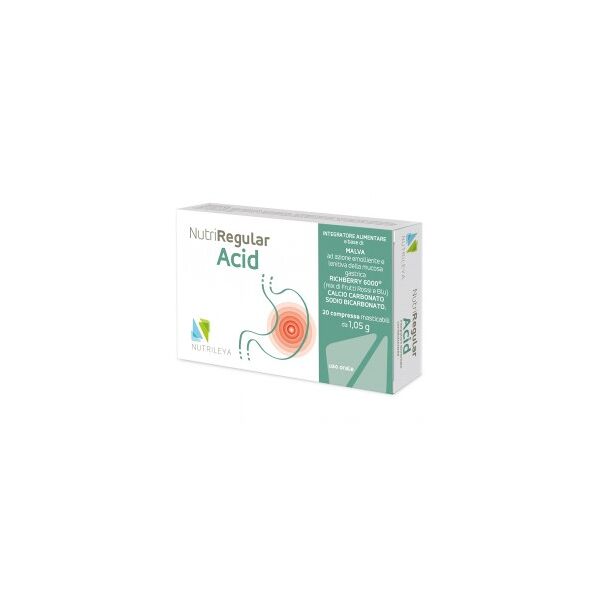 nutrileya nutriregular acid 20 compresse - integratore per acidità di stomaco