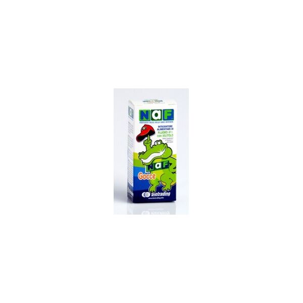 biotrading naf gocce 15 ml - integratore per bambini anticarie a base di fluoro con xilitol