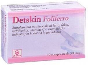 abbate gualtiero detskin foliferro 30 compresse - integratore alimentare di ferro