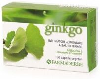 Farmaderbe Ginkgo Biloba 60 capsule - Integratore per la memoria e le funzioni cognitive