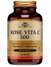 Solgar Rose Vita C 500 - integratore antiossidante 100 tavolette