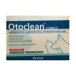 Esteve Otoclean Clinico Detergente Auricolare Per Cani e Gatti 18 Fiale Da 5 Ml