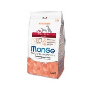 Monge Super premium adult mini salmone-riso cibo secco per cani 2,5 kg