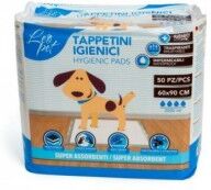 leopet 50 tappetini assorbenti per cani - 60x90 cm