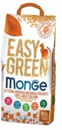 Monge Easy green - Lettiera vegetale per gatti con 100% mais italiano 10 l