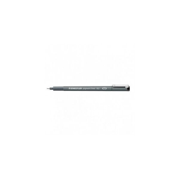 staedtler pigment liner 308 - 10 penne a punta fine - tratto 0,2 mm nero