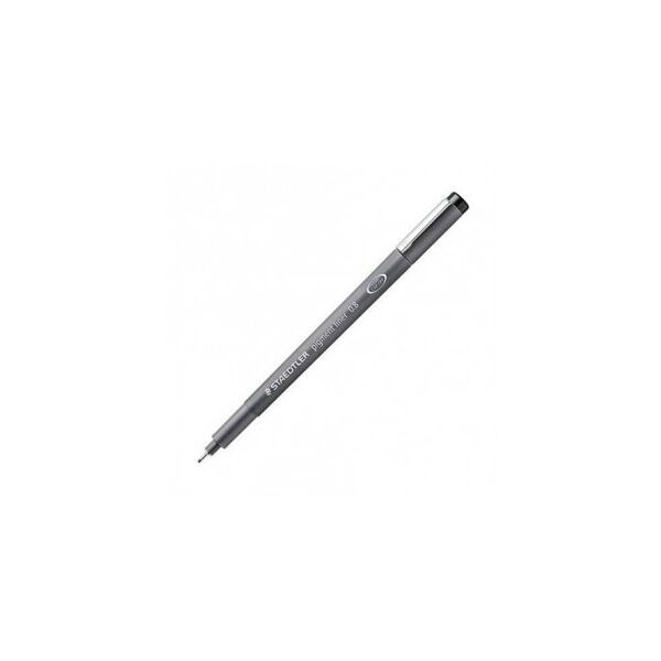 staedtler pigment liner 308 - 10 penne a punta fine - tratto 0,8 mm nero