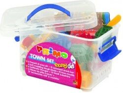 primo morocolor easy do' set 6 panetti + 13 accessori town set 3 anni+