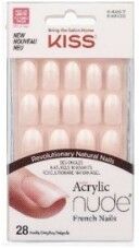 Kiss Salon acrylic nude french nails - 28 unghie artificiali kan02c