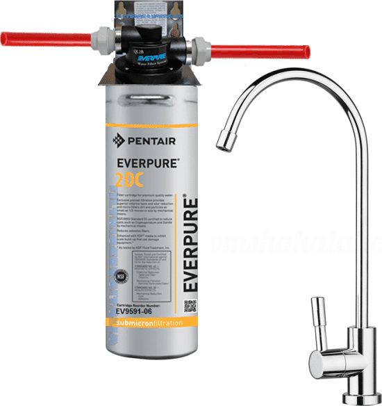 Depuratore Acqua Kit Everpure 2dc Kit Microfiltrazione Con Filtro Everpure Testa Ql3 E Rubinetto Depuratore Everpure 2dc Kit Microfiltrazione Con Filtro Everpure 2dc Ai Sali D'Argento Testa Ql2b E Rubinetto