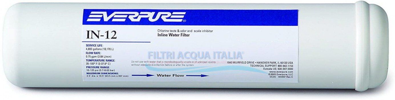 Filtro In Linea Everpure In12 Ev9100-07 Green Filter®