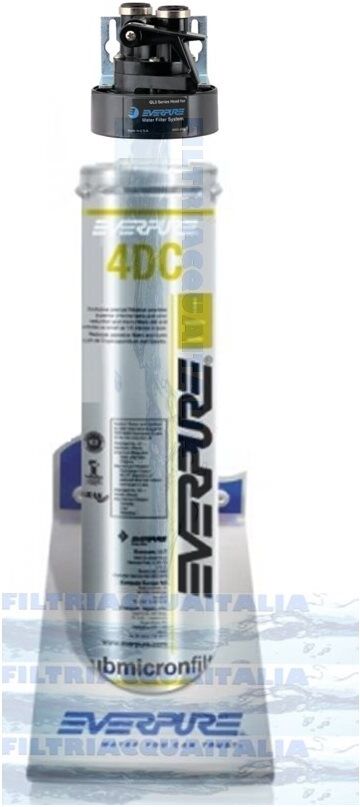 Depuratore Acqua Kit Everpure 4dc Con Filtro Everpure 4dc E Testa Ql3 Kit Everpure 4dc Con Filtro Everpure 4dc E Testa Ql3