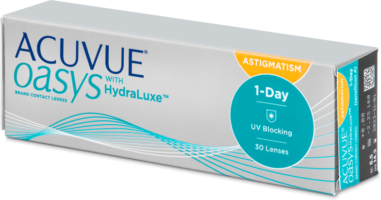 acuvue oasys 1-day with hydraluxe for astigmatism