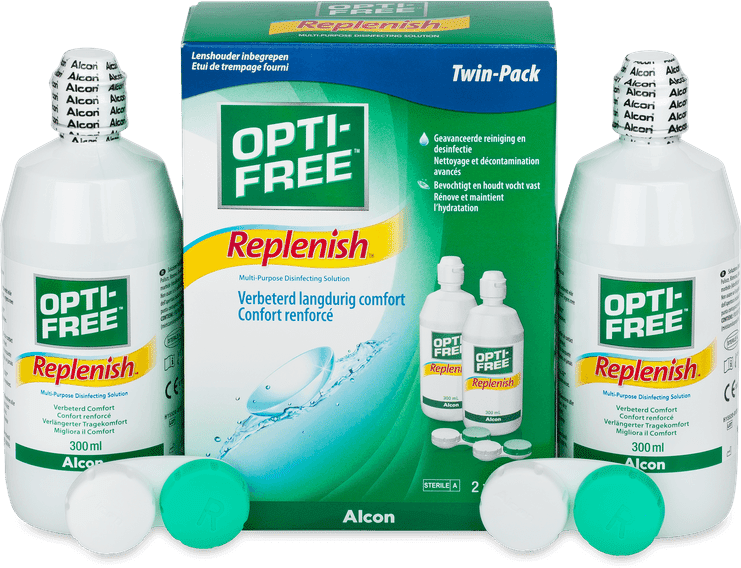 soluzione opti-free replenish 2 x 300 ml