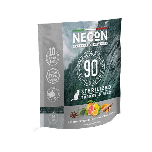 NECON PET FOOD SRL Necon NW Crocchette Gatto Sterilizzato Tacchino E Riso 400 gr