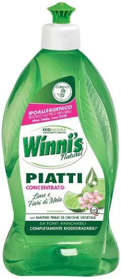 MADEL SPA Winni's Detersivo Piatti Lime/Fiori di Mela 750 ml