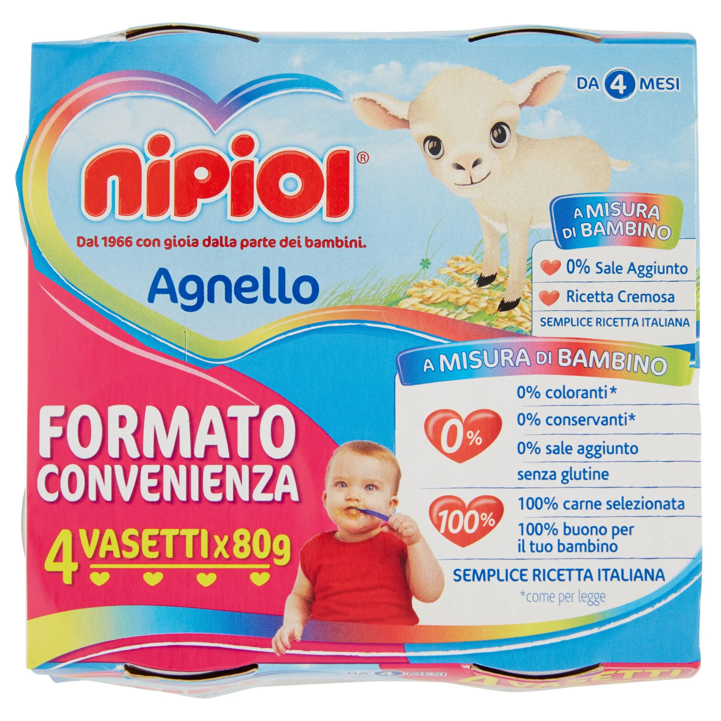 Nipiol – Omo Agnello 4x80gr Nipiol